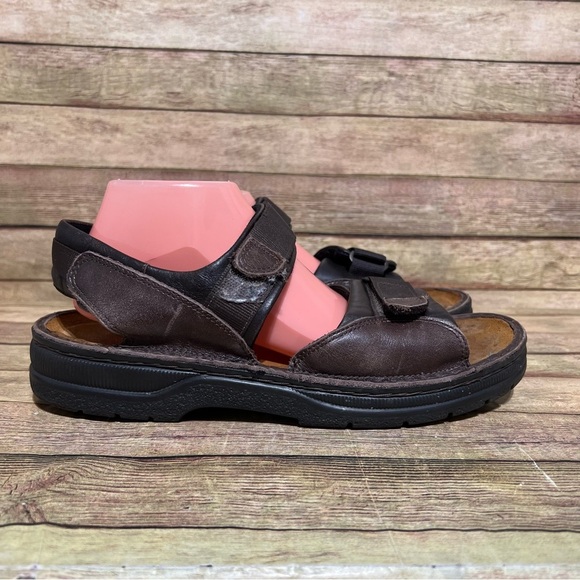 Naot Brown Leather Andes Strap Sandals